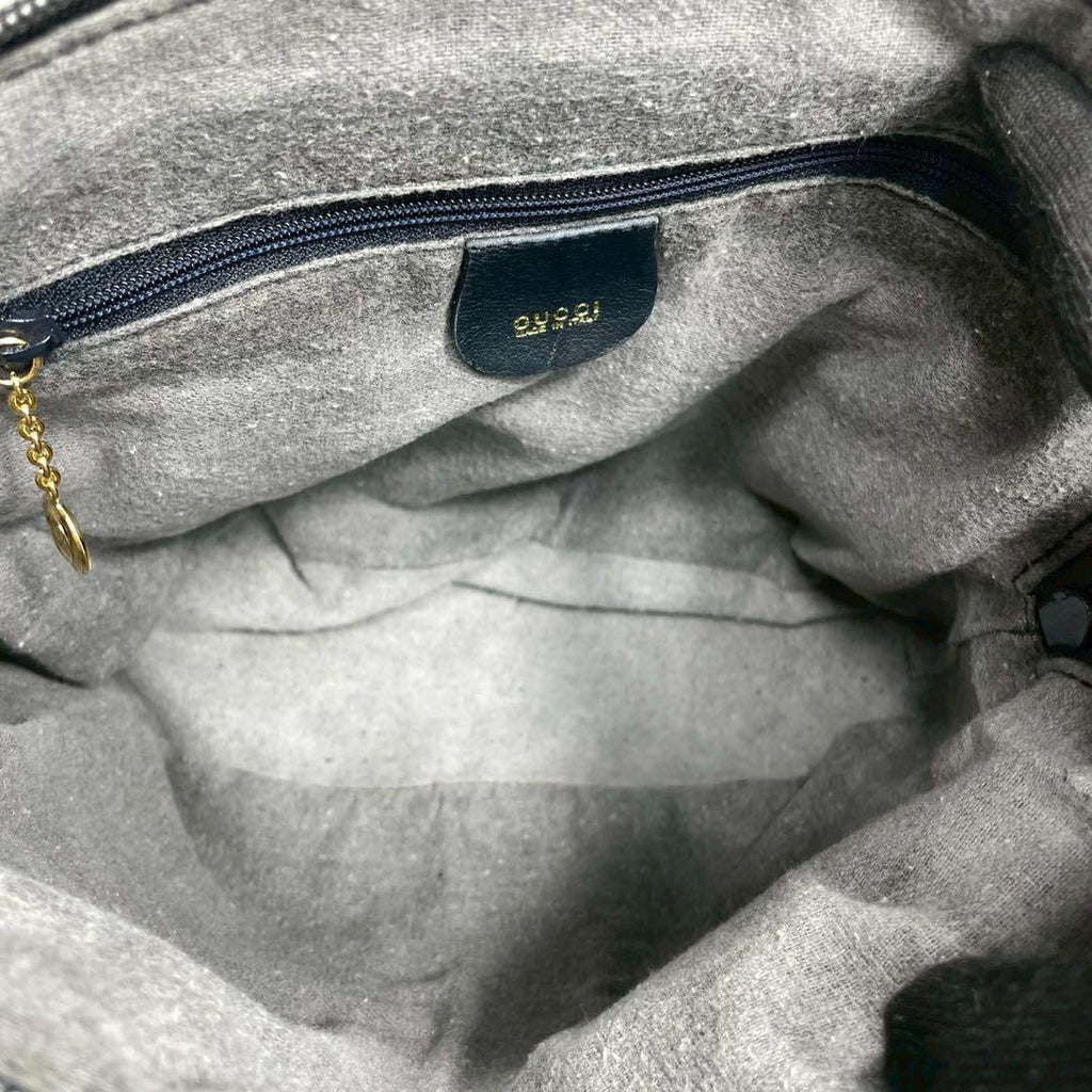 Gucci Handbag Bamboo Black Leather Gold — view 5