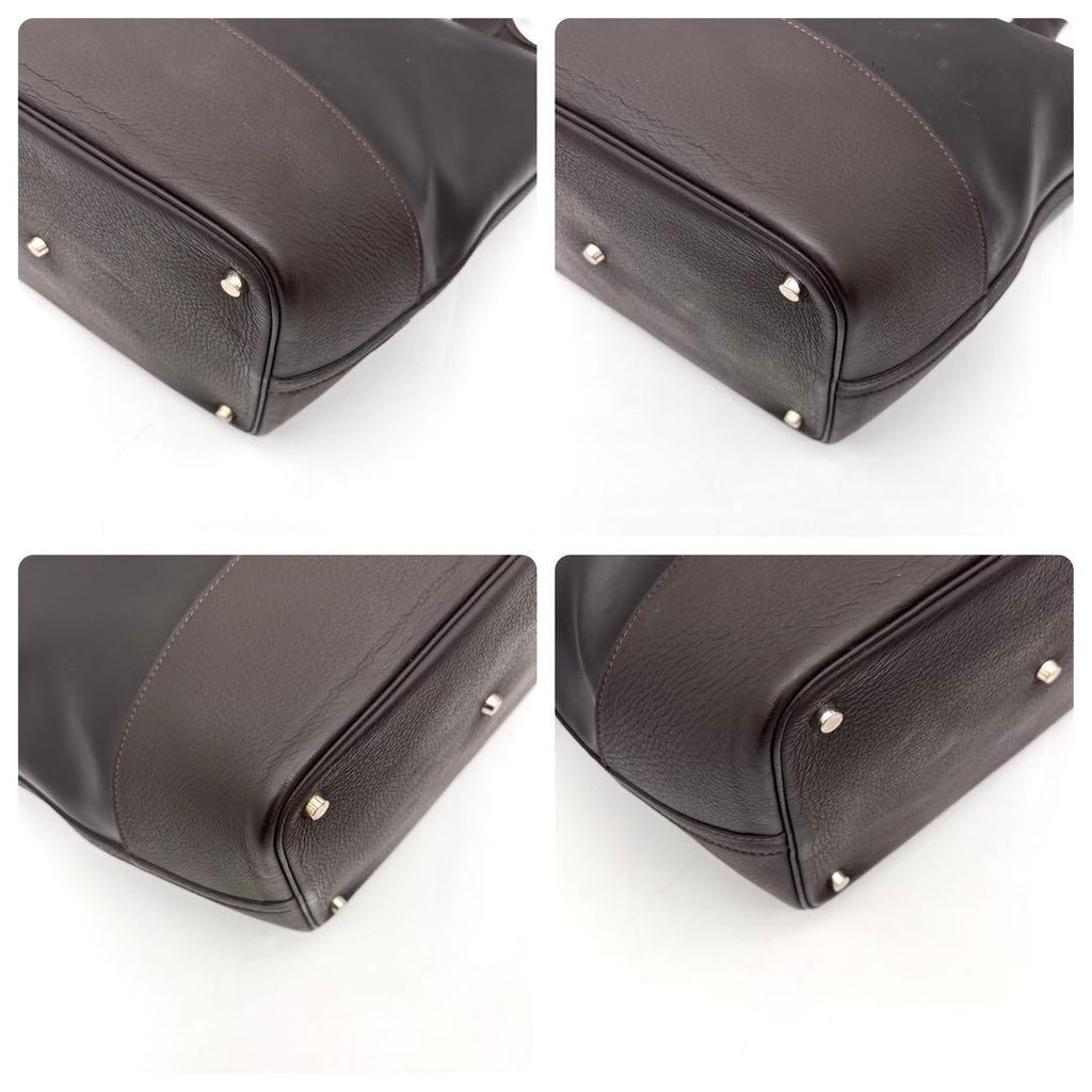 Hermes Picotin GM Long Tote Dark Brown Amazonia — view 8