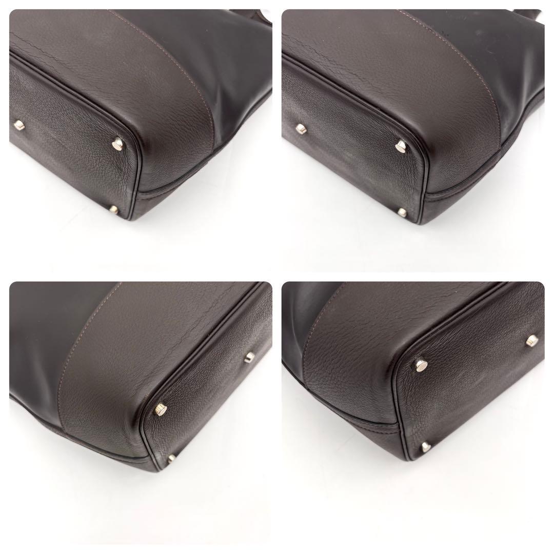 Hermes Picotin GM Long Tote Dark Brown Amazonia — view 8