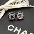 Chanel CC Logo Earrings Icon Gold