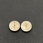 Chanel CC Logo Earrings Icon Gold — view 4