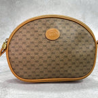 Gucci GG Shoulder Bag Brown Beige Leather — view 2