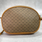 Gucci GG Shoulder Bag Brown Beige Leather — view 3
