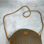 Gucci GG Shoulder Bag Brown Beige Leather — view 4