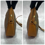 Gucci GG Shoulder Bag Brown Beige Leather — view 7