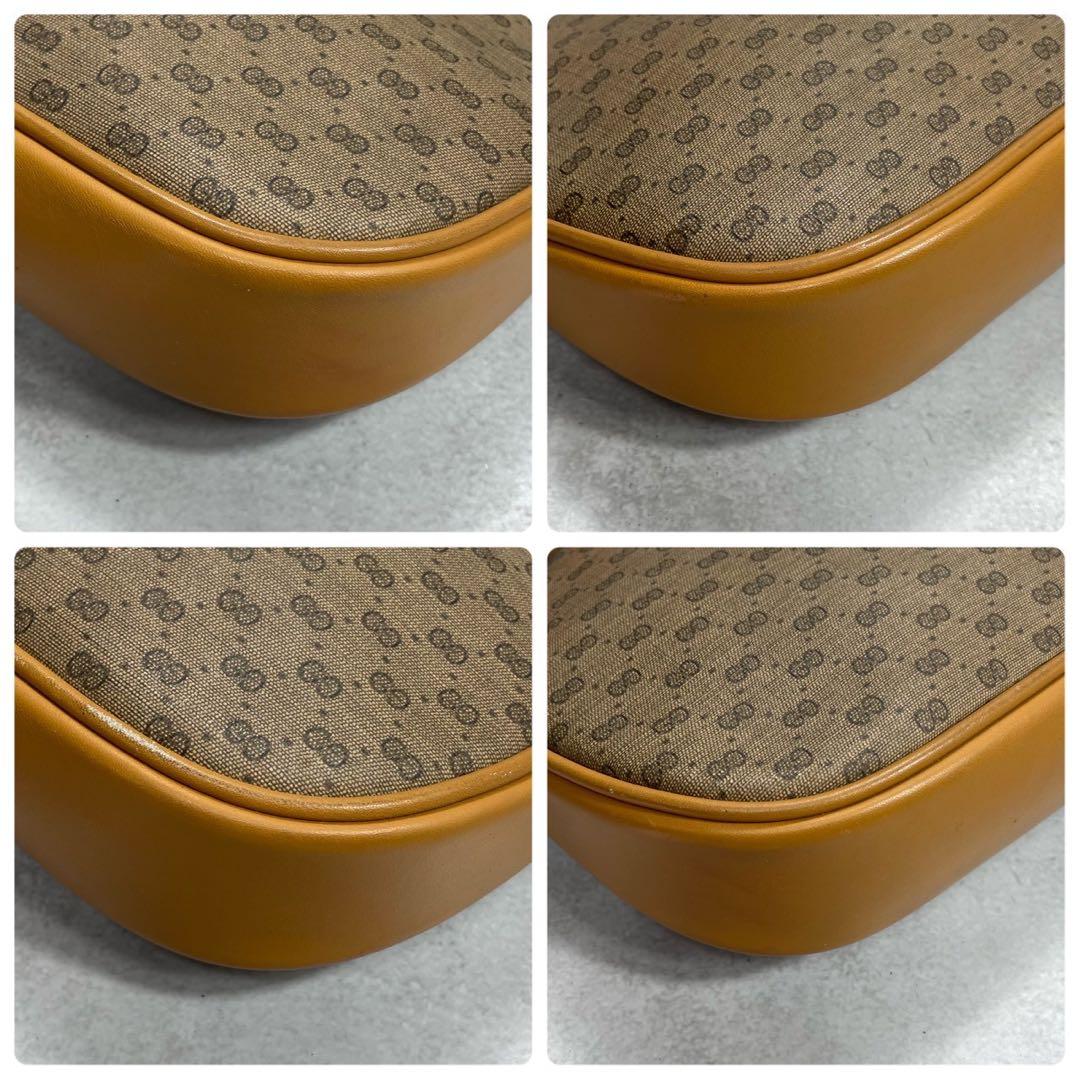 Gucci GG Shoulder Bag Brown Beige Leather — view 9