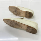 Chanel CC Logo Patent Loafers Ivory — view 6