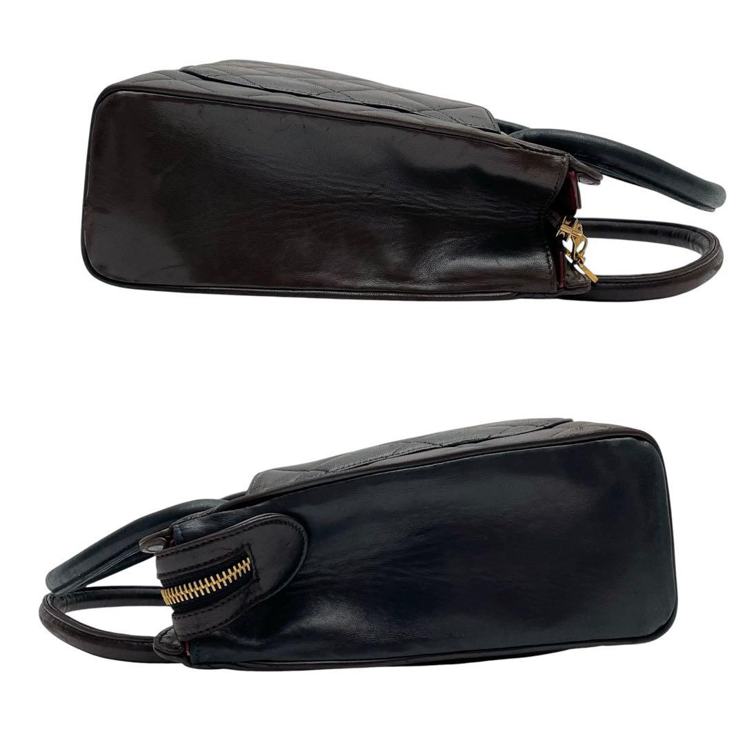 Chanel Lambskin Quilted Hand Bag CC Logo Bicolor — view 3