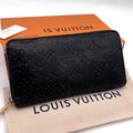Louis Vuitton Monogram Exotic Zippy Wallet Python Noir