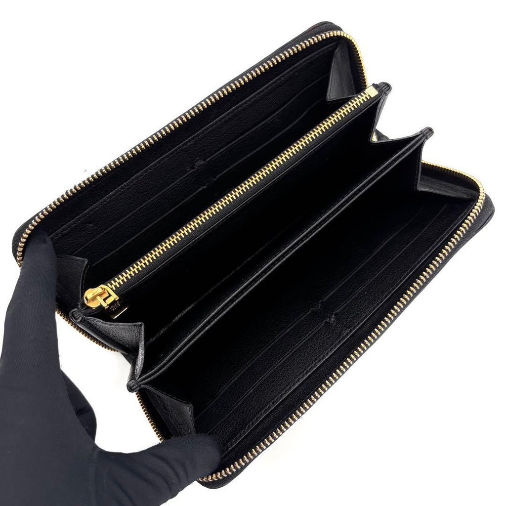 Louis Vuitton Monogram Exotic Zippy Wallet Python Noir — view 3