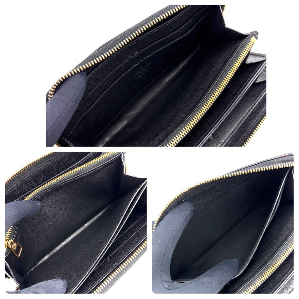 Louis Vuitton Monogram Exotic Zippy Wallet Python Noir — view 5