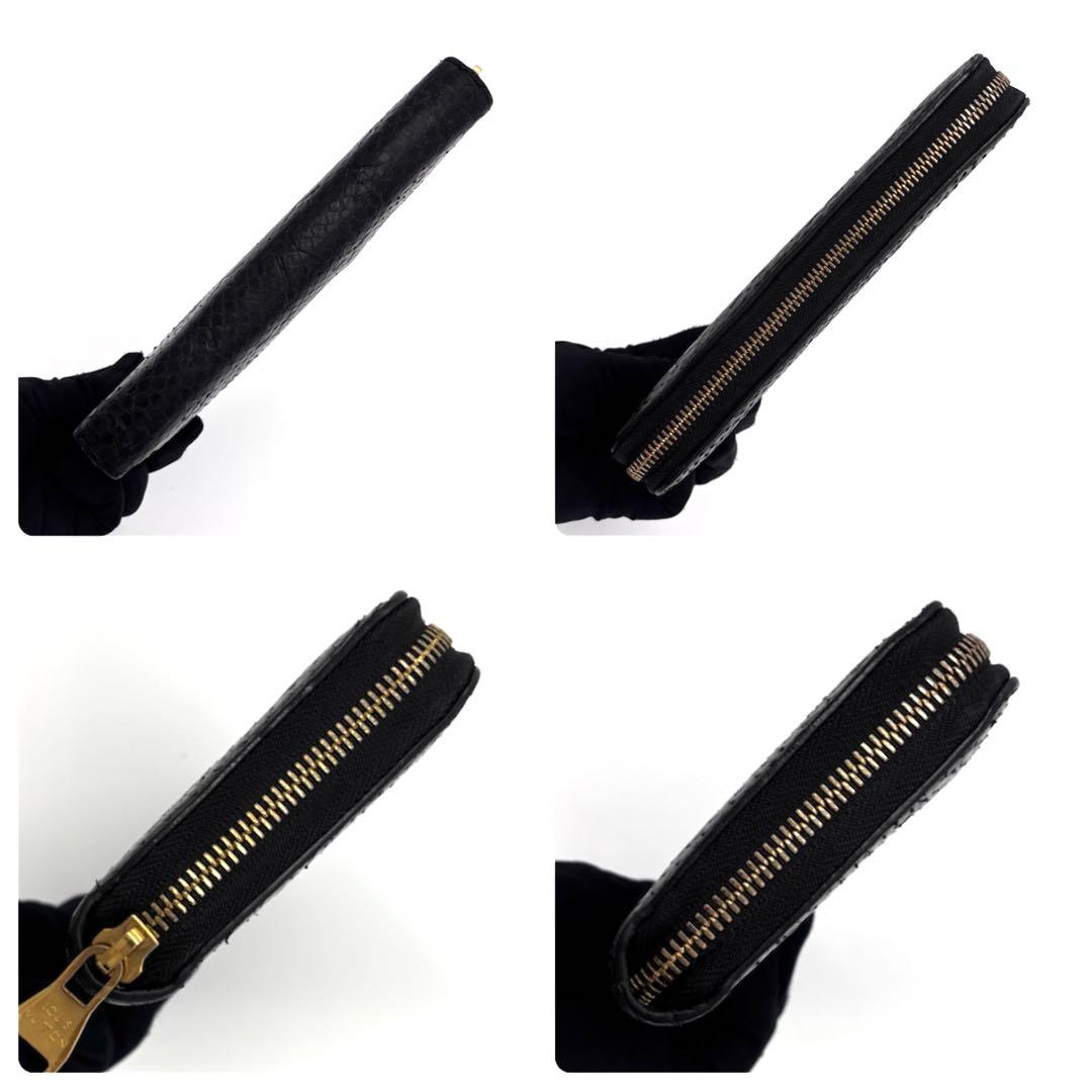 Louis Vuitton Monogram Exotic Zippy Wallet Python Noir — view 7