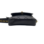Chanel Bicolor Quilted Lambskin Waist Belt Bag Black — view 5