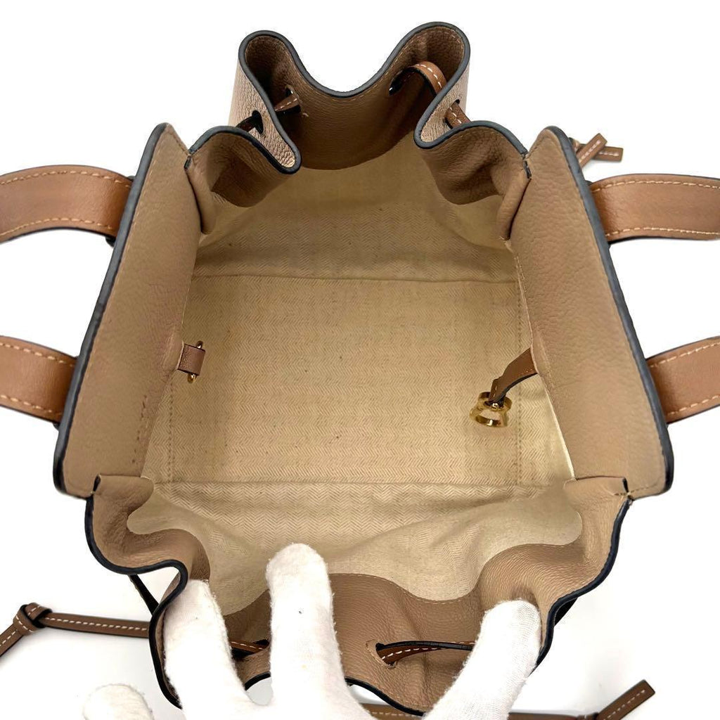 Loewe Handbag Hammock Mini Drawstring Beige — view 7