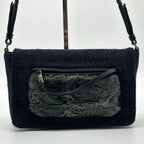 Prada Archive Vintage Wool Shoulder Handbag — view 3