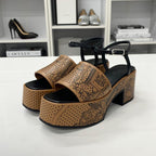 Hermes Cervera Bride de Gala Eyeliner Perforet Leather Sandals — view 3