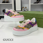 Gucci GG Supreme Leather Interlocking Logo Sneakers