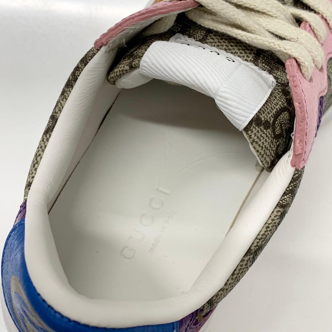 Gucci GG Supreme Leather Interlocking Logo Sneakers — view 8