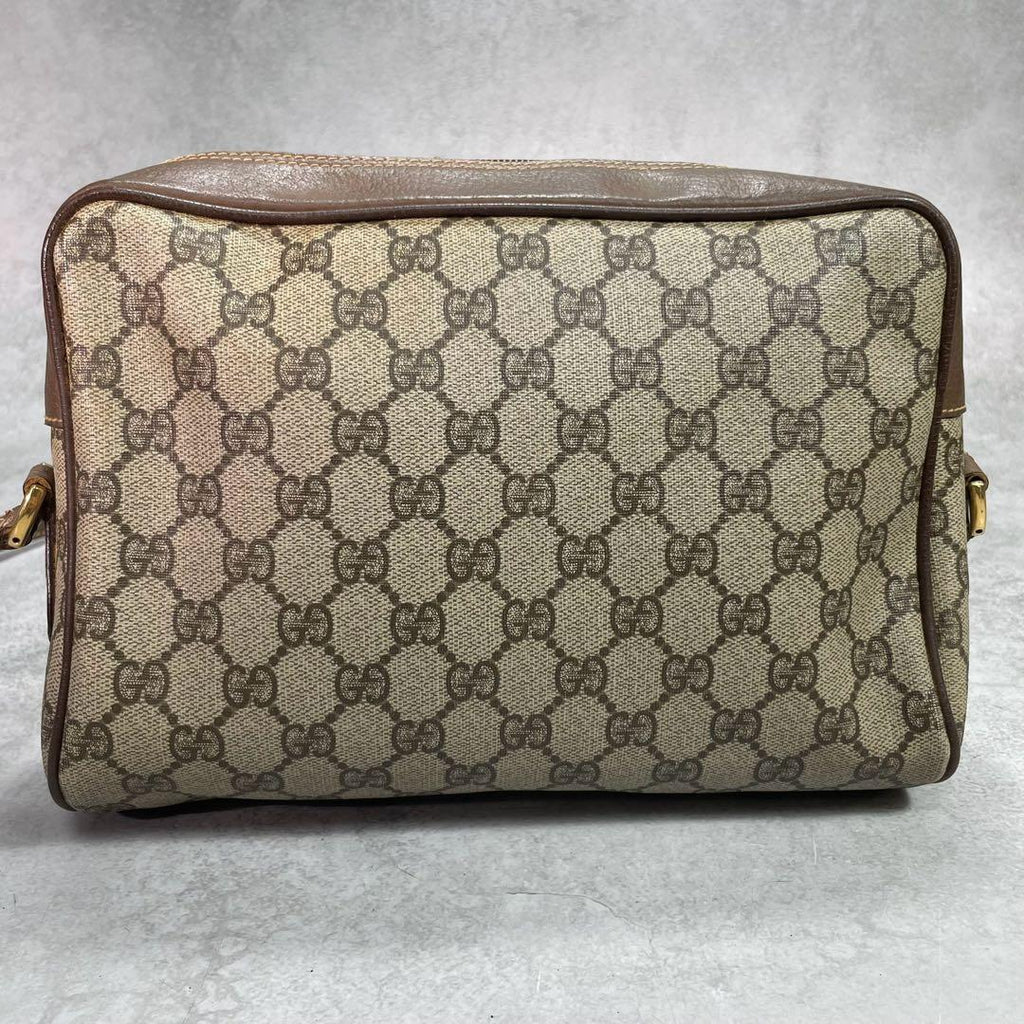 Gucci GG Sherry Line Shoulder Bag Brown Leather — view 3