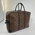 Louis Vuitton Monogram Macassar Porte Documents Voyage GM — view 3