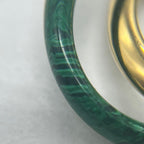 Bottega Veneta Interlocking Double Ring Malachite — view 9