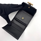Celine Small Flap Wallet Triomphe Trifold Black — view 6