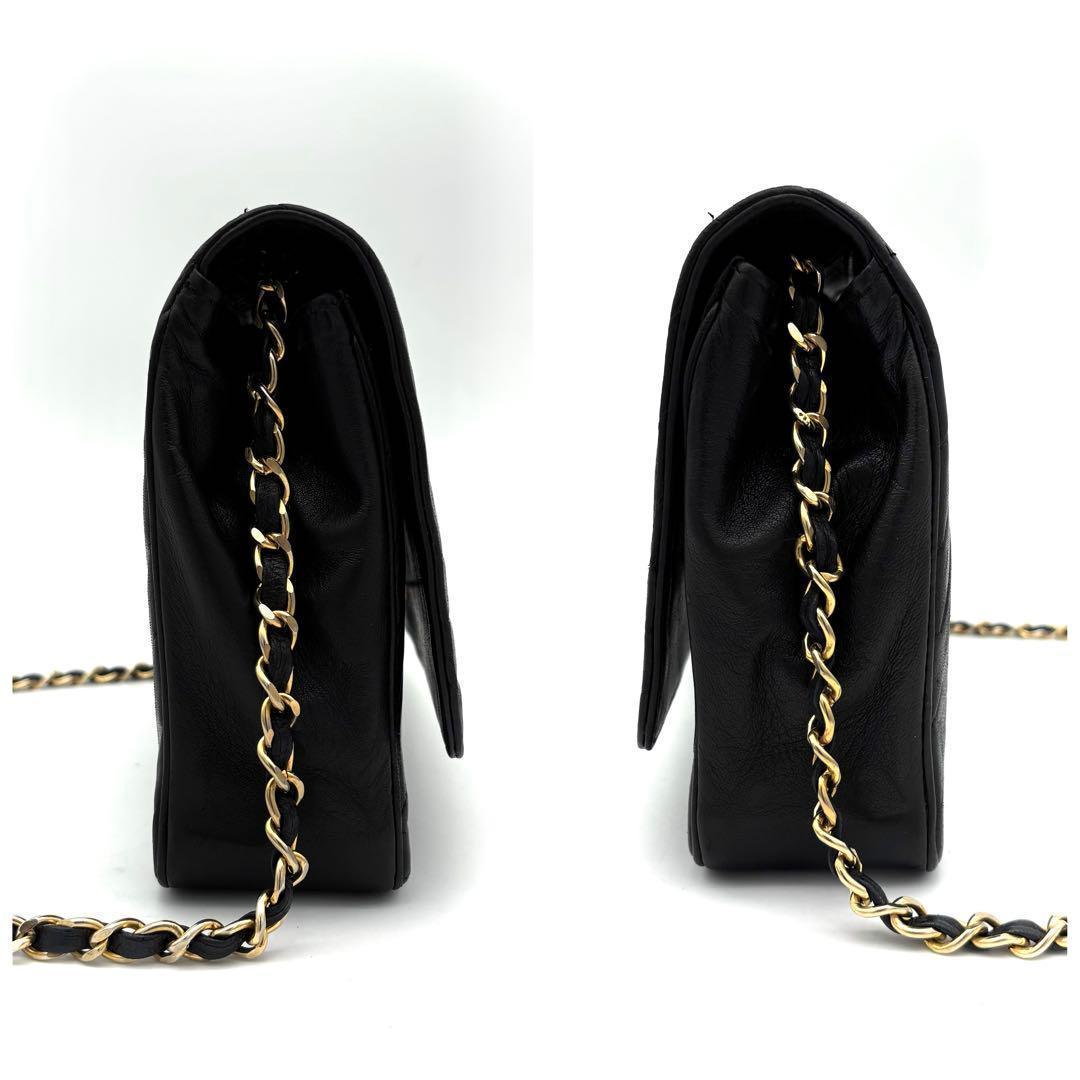 Chanel Bias Stitch Quilted Lambskin Shoulder Bag Black — view 5
