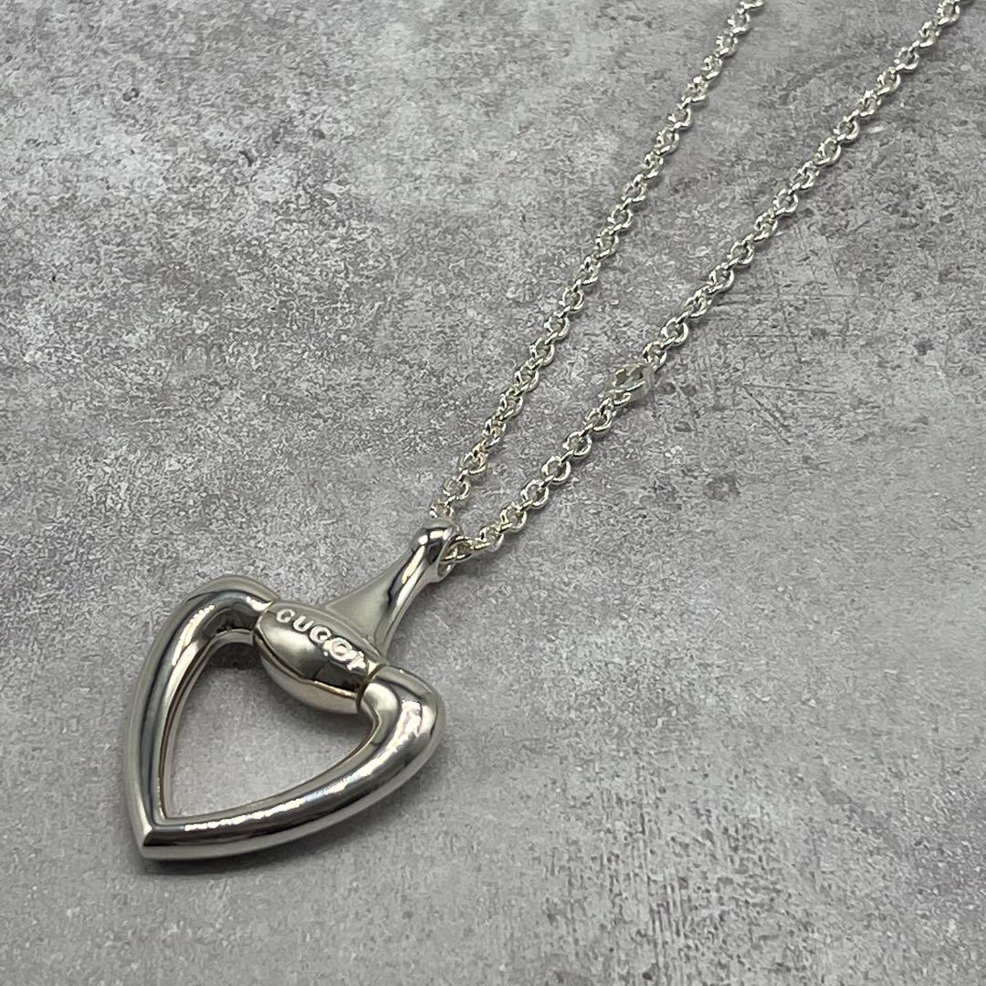 Gucci Horsebit Heart Necklace Longchain