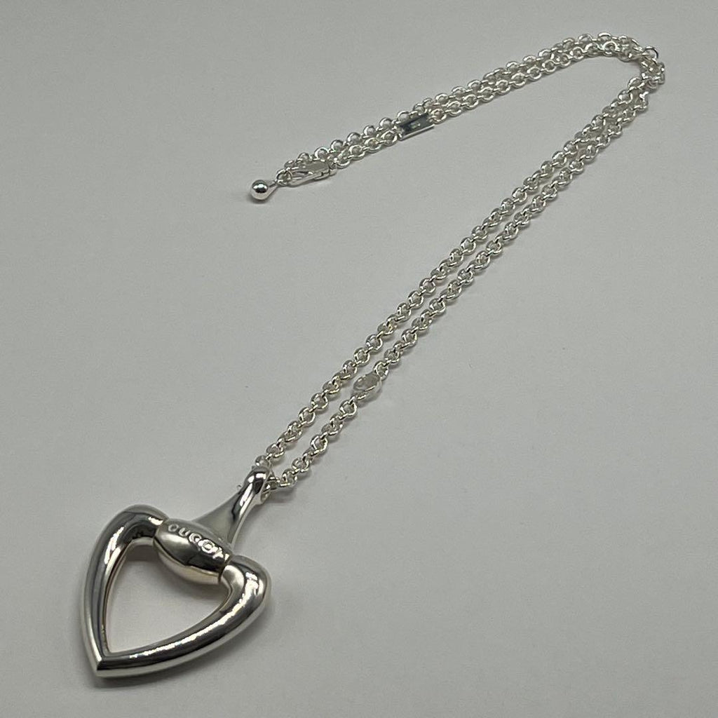 Gucci Horsebit Heart Necklace Longchain — view 2