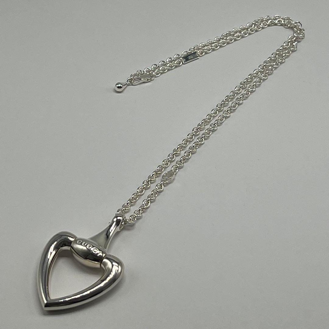Gucci Horsebit Heart Necklace Longchain — view 2