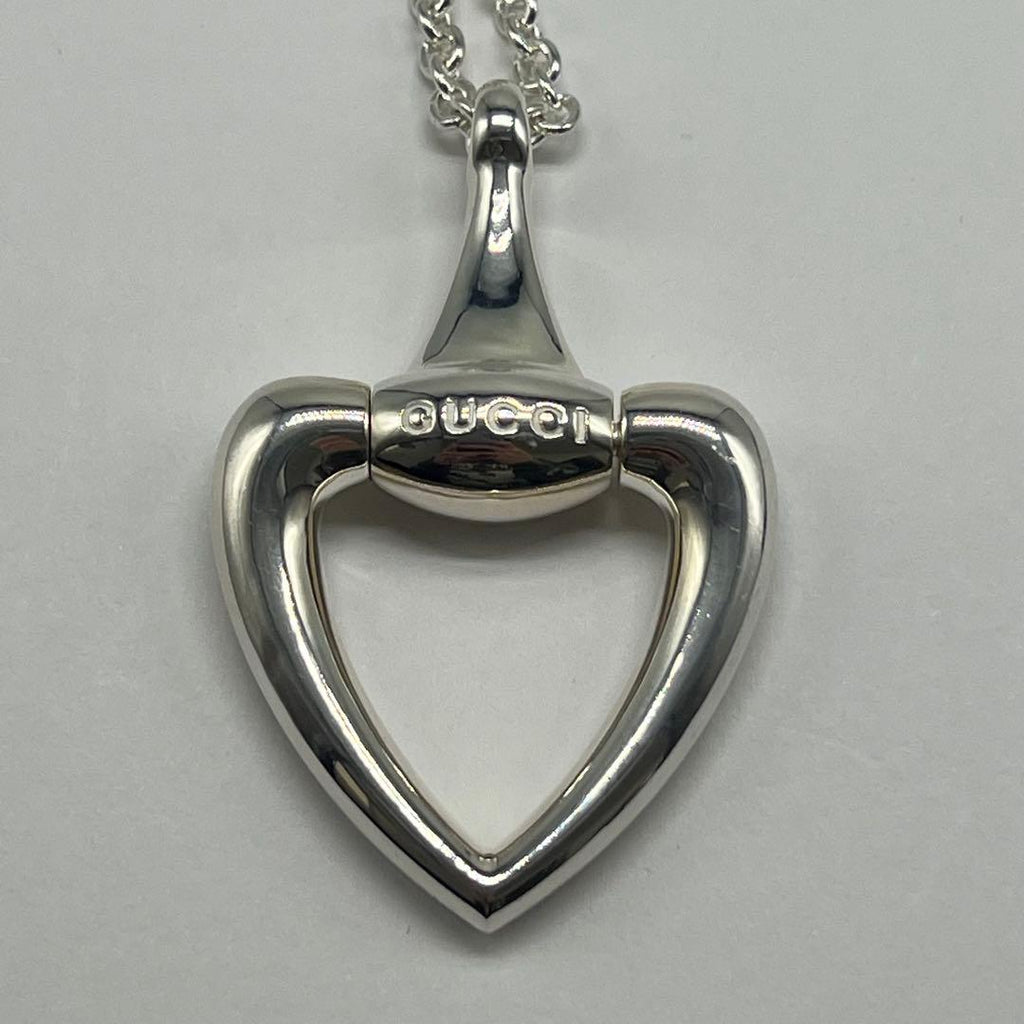 Gucci Horsebit Heart Necklace Longchain — view 3