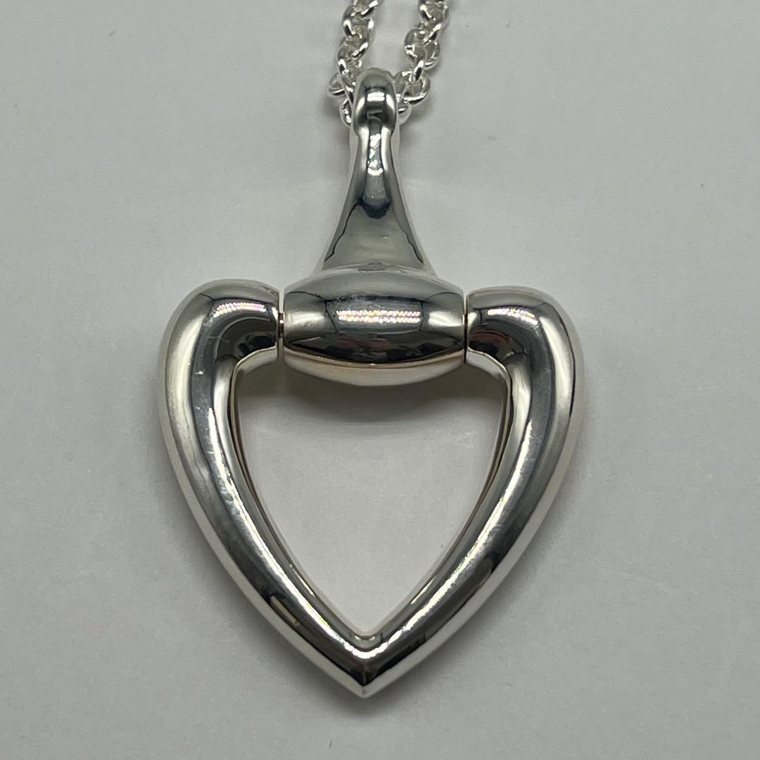 Gucci Horsebit Heart Necklace Longchain — view 4