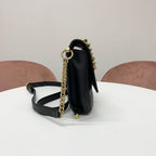 Chanel Quilted CC Logo Leather Chain Flap Shoulder Bag — view 2