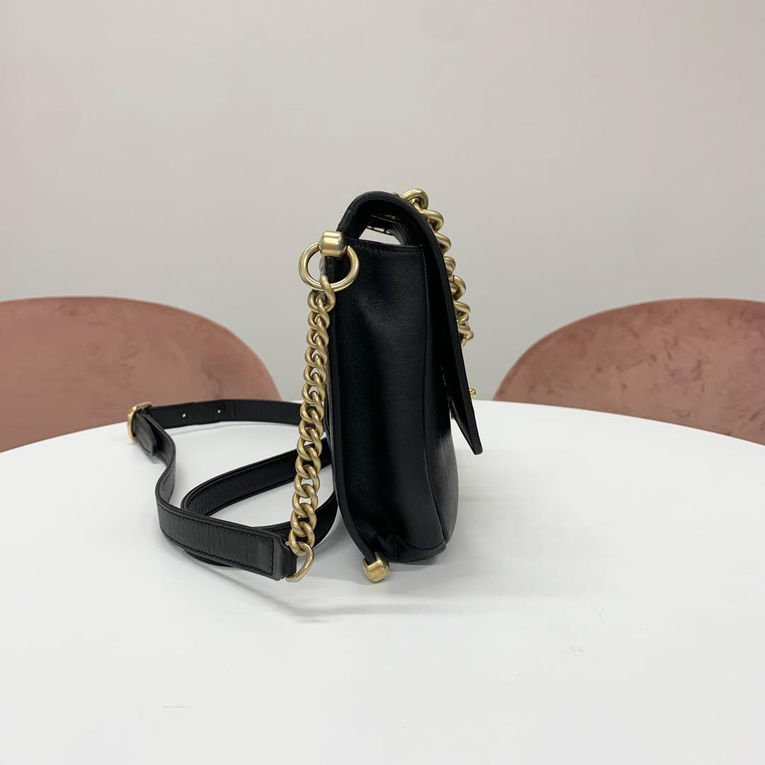Chanel Quilted CC Logo Leather Chain Flap Shoulder Bag — view 2