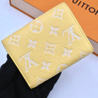 Louis Vuitton Monogram Empreinte Bicolor Victorine Yellow Wallet — view 2