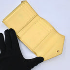Louis Vuitton Monogram Empreinte Bicolor Victorine Yellow Wallet — view 4