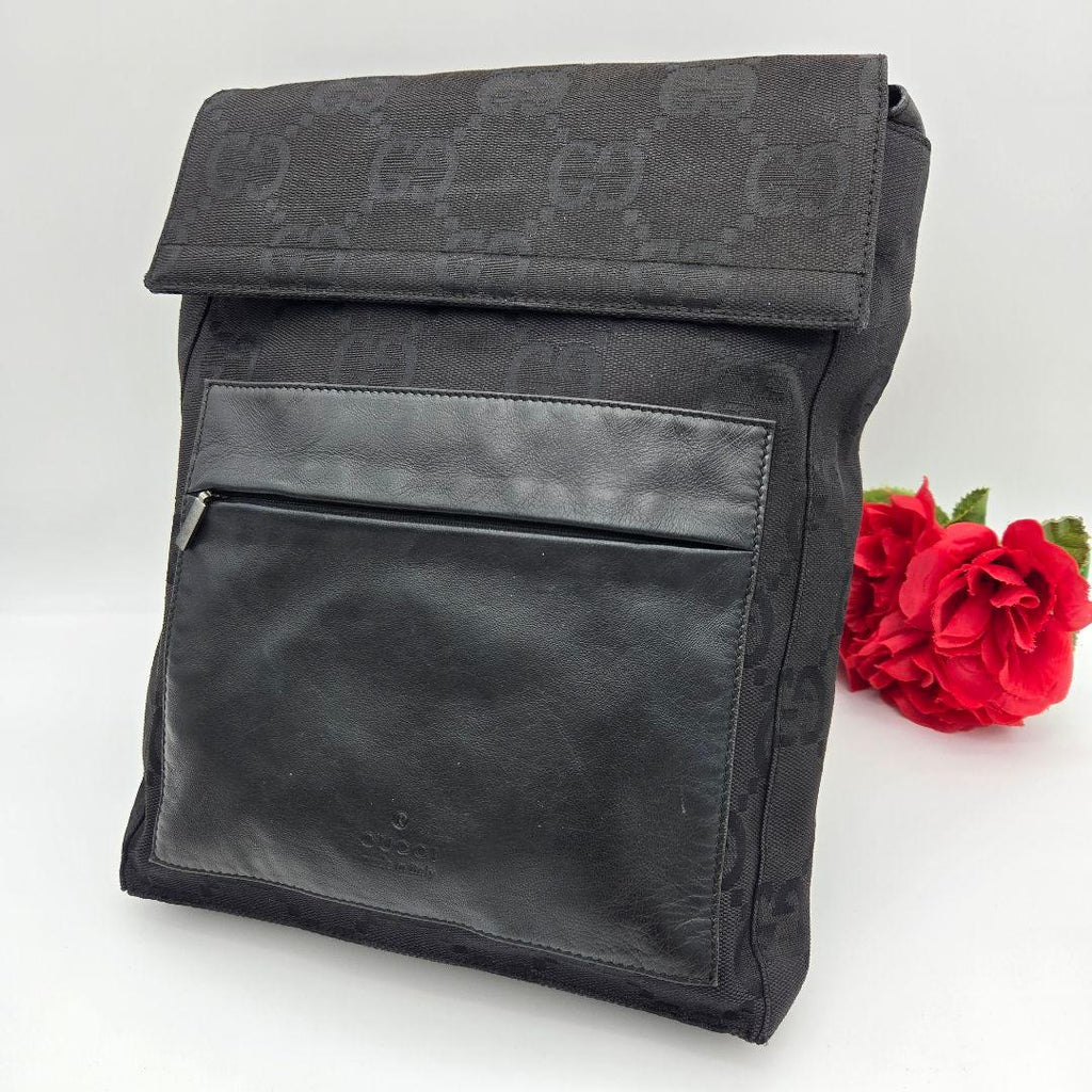 Gucci Backpack Jumbo GG Canvas Black