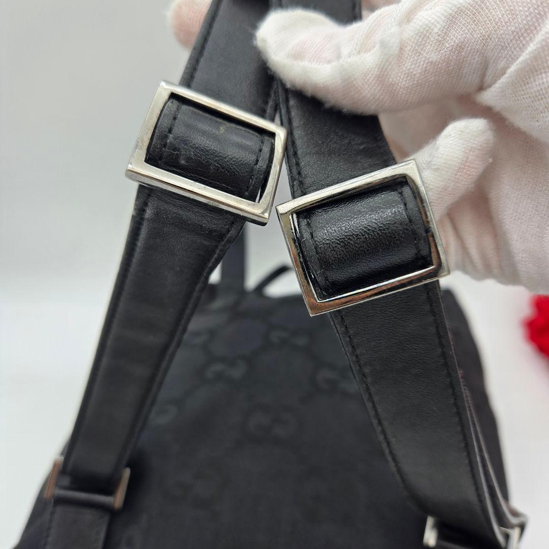 Gucci Backpack Jumbo GG Canvas Black — view 7