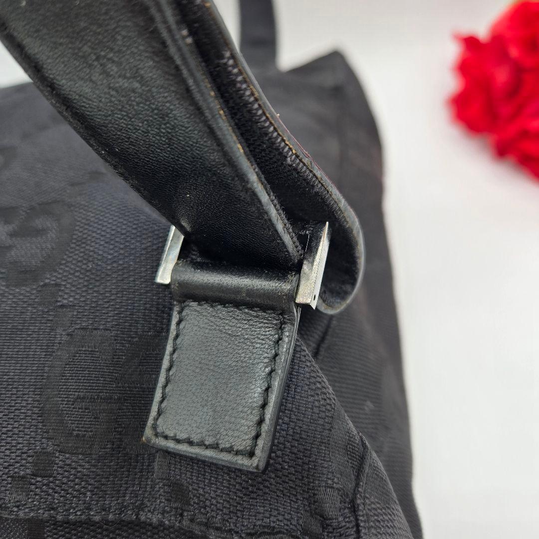 Gucci Backpack Jumbo GG Canvas Black — view 8