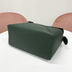 Loewe Puzzle Bag Small Anagram Leather Handbag Green — view 4