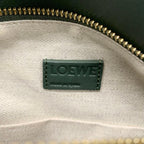 Loewe Puzzle Bag Small Anagram Leather Handbag Green — view 7