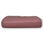 Prada Bifold Wallet with Metal Logo Compact Saffiano Pink — view 7