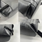 Louis Vuitton Super Christopher PM Epi Leather Backpack Black — view 6