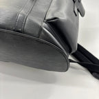 Louis Vuitton Super Christopher PM Epi Leather Backpack Black — view 7