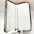Louis Vuitton White Taigarama Zippy Vertical Wallet — view 3