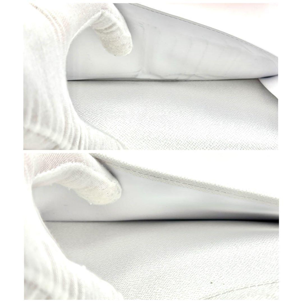 Louis Vuitton White Taigarama Zippy Vertical Wallet — view 6