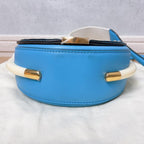Fendi Moonlight Shoulder Bag Blue Leather — view 5