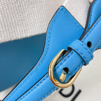 Fendi Moonlight Shoulder Bag Blue Leather — view 7