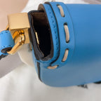 Fendi Moonlight Shoulder Bag Blue Leather — view 9