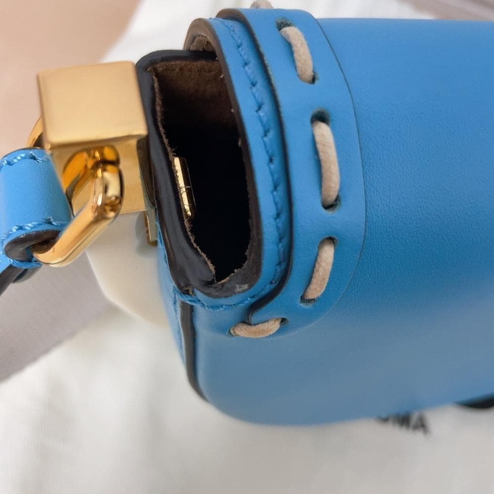 Fendi Moonlight Shoulder Bag Blue Leather — view 9